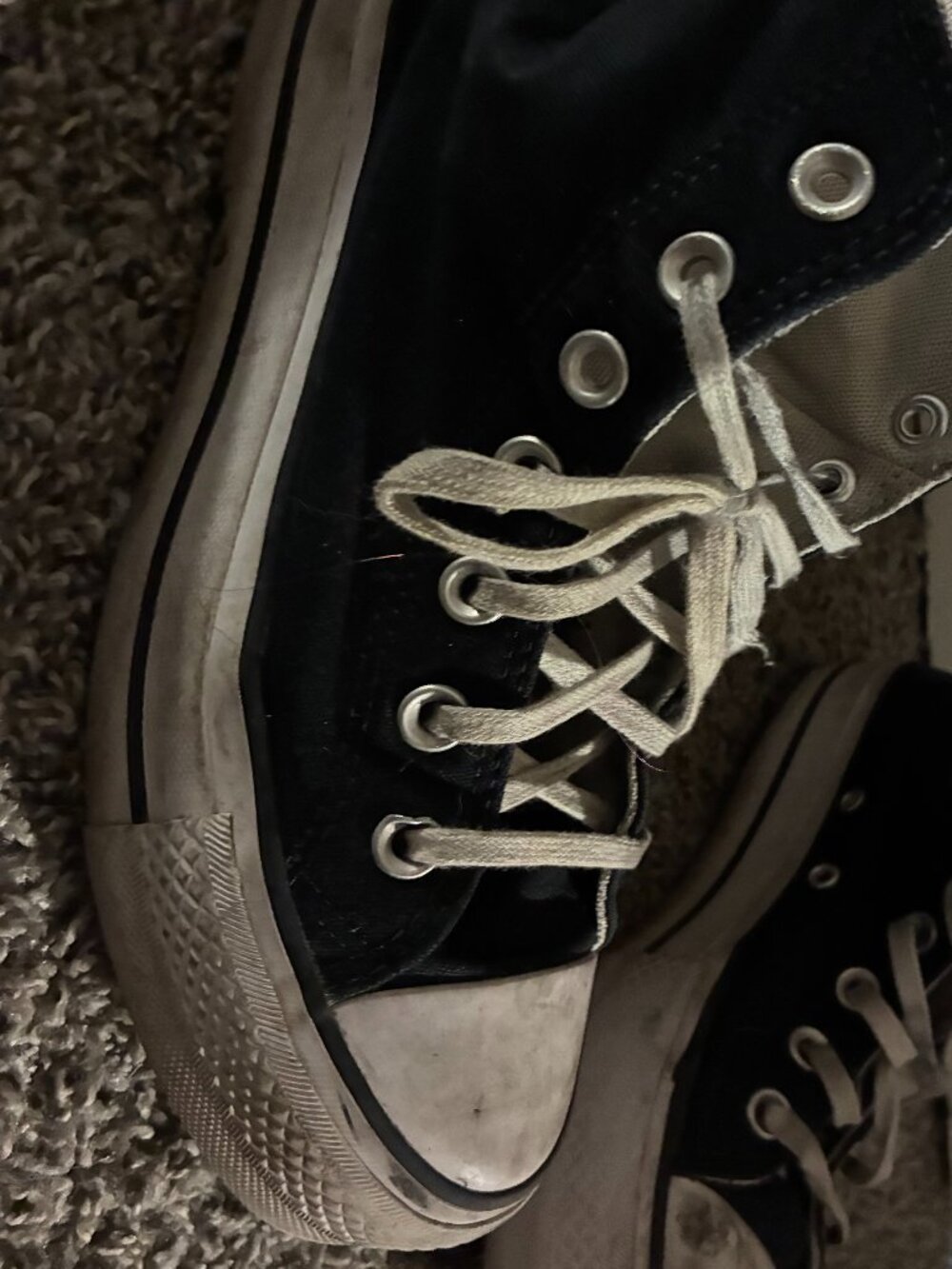 Well worn women's shoes